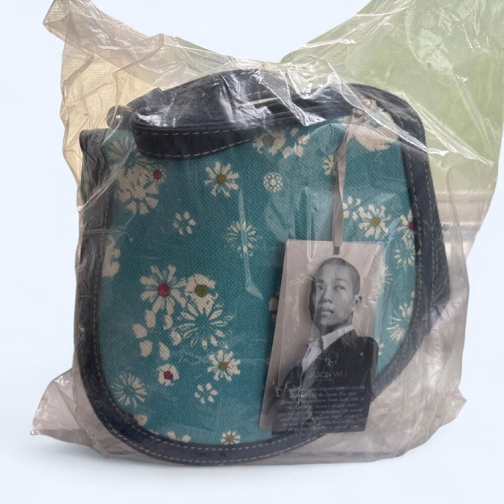 Jason Wu for Target 2012 Blue Floral Saddle Crossbody Bag NWT